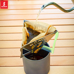 Mountaineer outdoor camping household folding stainless steel coffee hand brew drip filter holder coffee filter cup filter holder