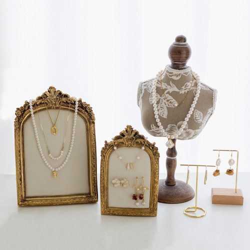 Jewelry display stand, photo frame, soft bag, necklace stand, earrings, ear stud board, jewelry display, photography props and decorations