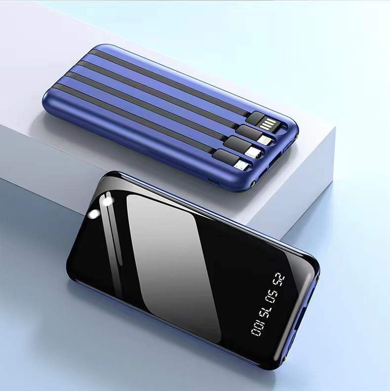 1w / 2w mA gran capacidad con cuatro líneas al aire libre portátil tesoro de carga móvil fuente de alimentación móvil universal en stock