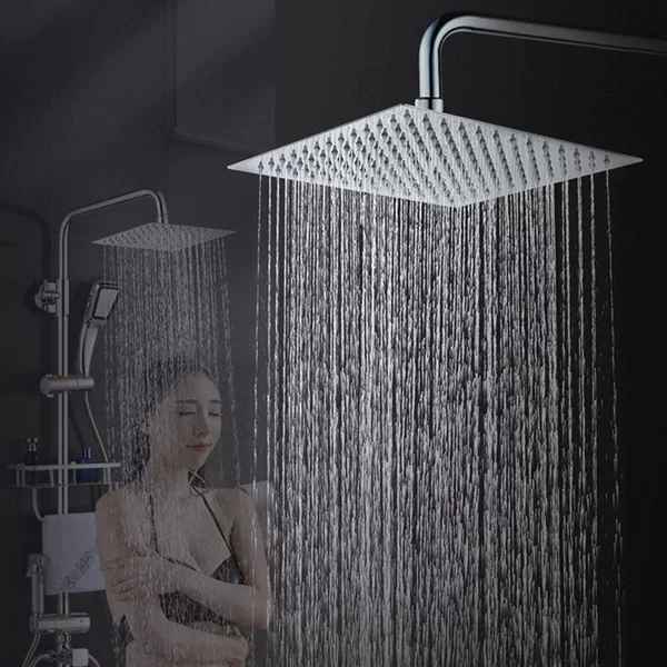 Bathroom Stainless Steel Shower Head Shower Top Spray Large Outlet Bath Bathing Pressurized Shower Head Universal Shower