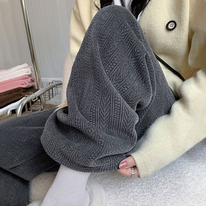 孕妇裤子春秋外穿阔腿裤秋季新款小个子大码加绒休闲直筒裤女秋冬|undefined