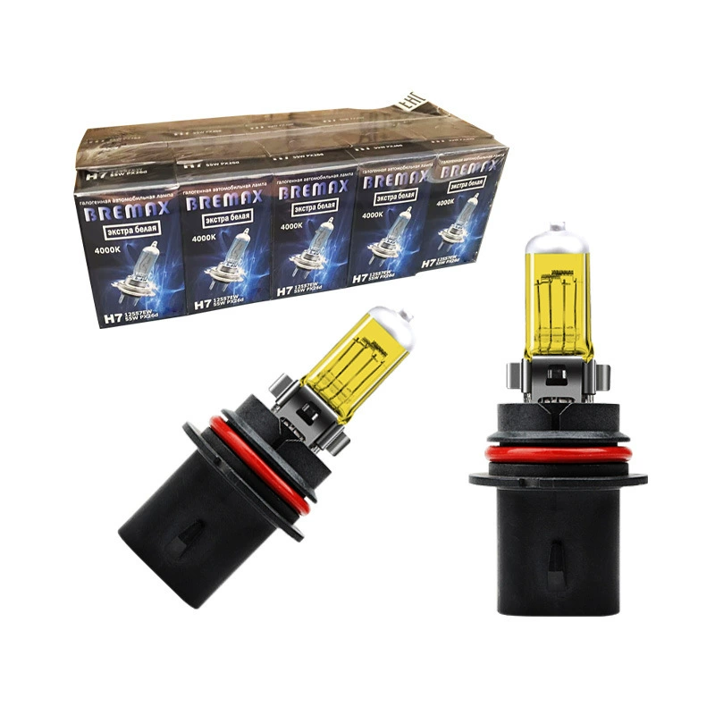 Трансграничный взрыв 9004 золотой свет супер яркий золотой свет 100W яркий желтый галогенный вольфрамовый свет галогенный свет фары