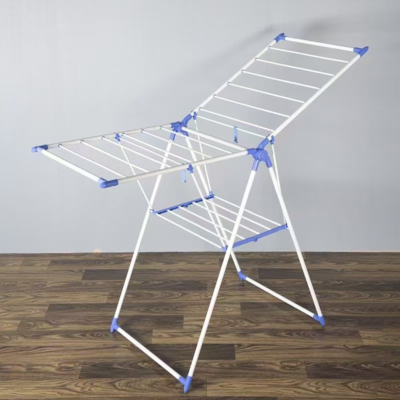 Transfronterizo percha de ropa de aterrizaje percha de ropa de aire frío balcón colcha de ropa gruesa plegable doméstica simple interior una pieza de lote