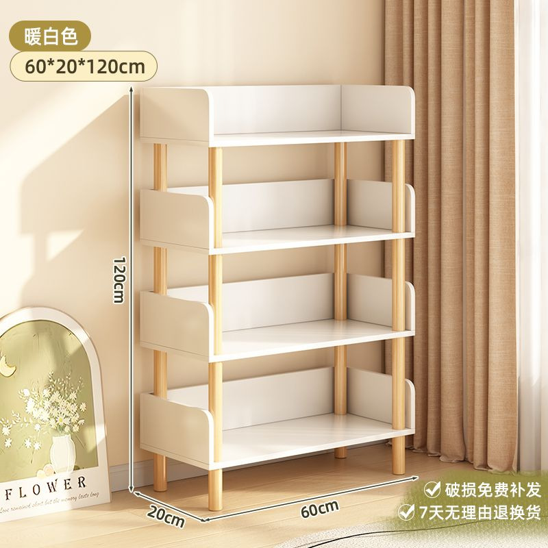 Estante de libros de piso estante de almacenamiento de revistas integrado contra la pared estante de almacenamiento de juguetes de estudiantes estante de almacenamiento vertical multicapa pequeño gabinete