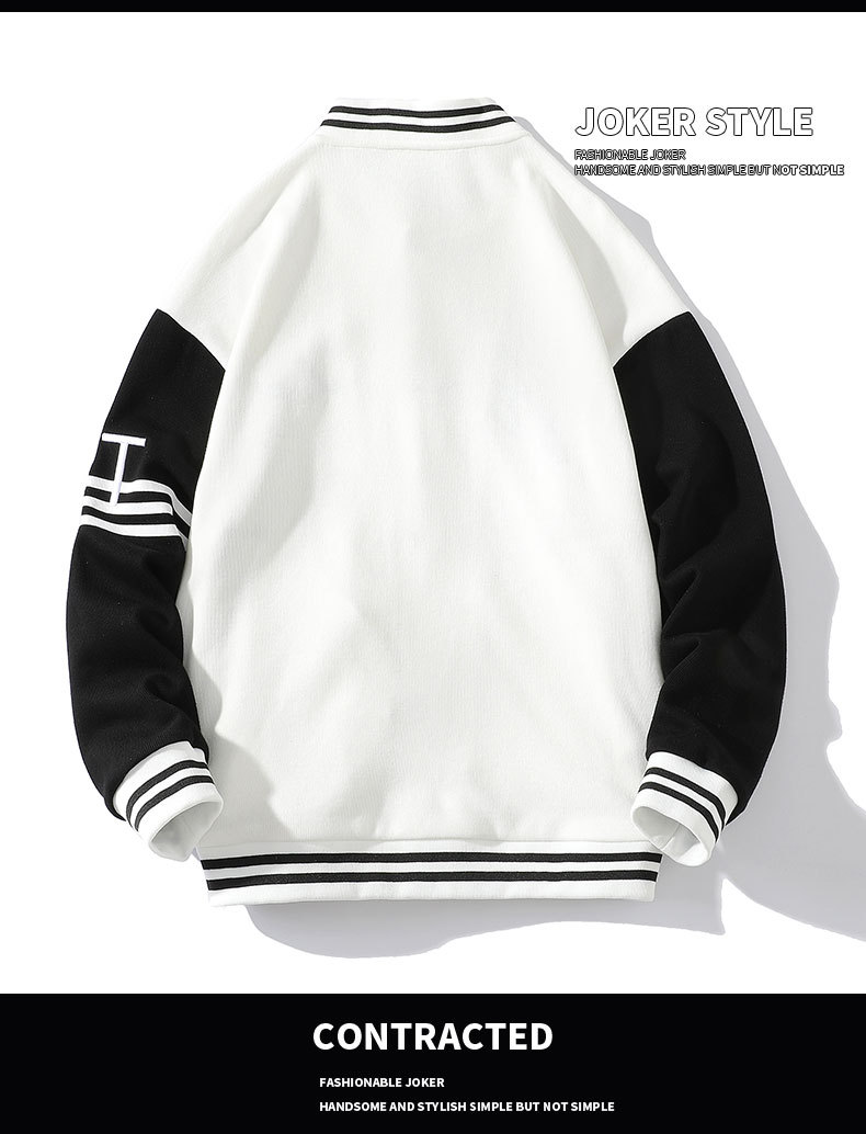 Men's Baseball Jacket Thickened Pilot Style For Spring Autumn_voghion.com