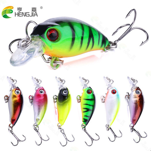 HENGJIA Popular Rock Little Fatty Fishing Bait 4.5cm Luya Bait False Bait 4g Black Bass False Fishing Bait