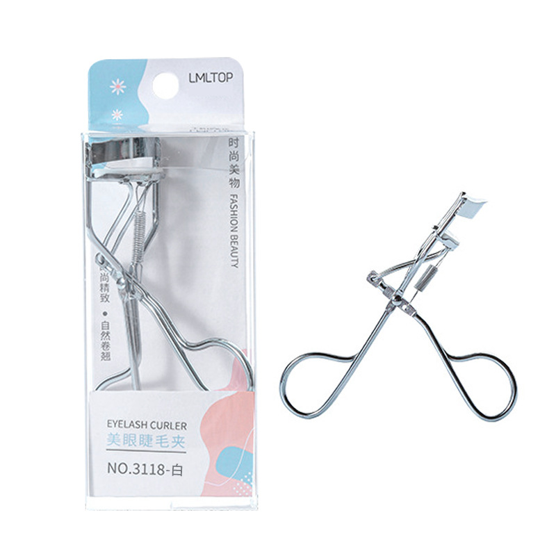 LMLTOP estilo caliente rizador de pestañas de flor de sol de un solo paquete de rizador de pestañas de larga duración de gran angular de acero inoxidable cuidadosamente seleccionado