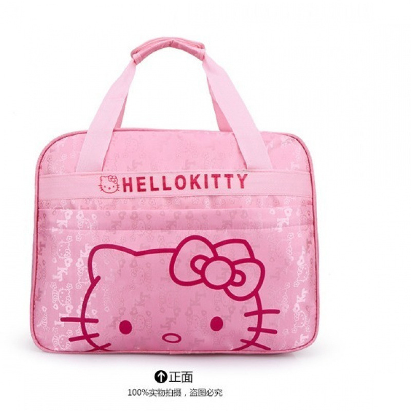 短距離旅行バッグかわいい KT 猫クロスボディ荷物バッグ旅行バッグ漫画ポータブルショルダーバッグ母親のマタニティバッグ|undefined