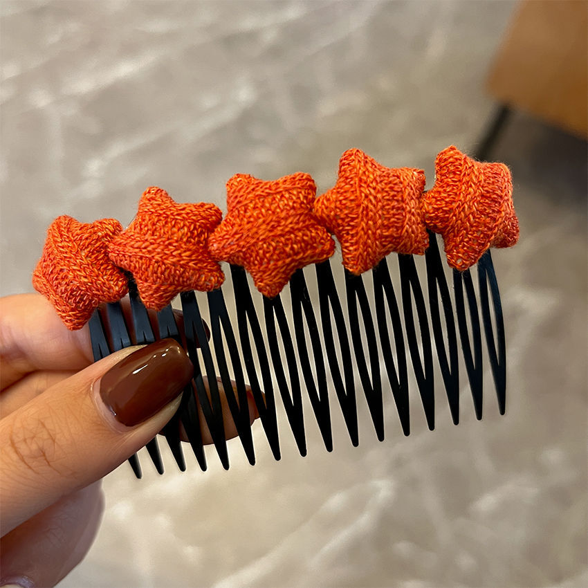 Estilo coreano peine de pelo insertar peine horquilla al por mayor cabeza trasera horquilla rota acabado artefacto flequillos horquilla lateral clip femenino