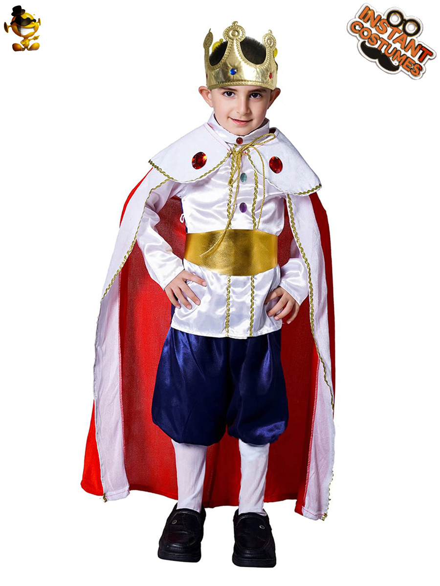 Halloween niños niño europeo rey Cosplay traje mascarada rendimiento traje rey rendimiento traje
