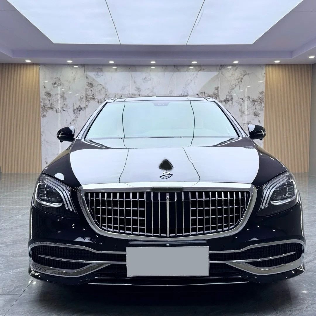 Suitable for Mercedes-Benz S-Class W222 Upgrade Kit S450/Amg/Maybach - Front Bumper Grille and Rear Bumper Bracket