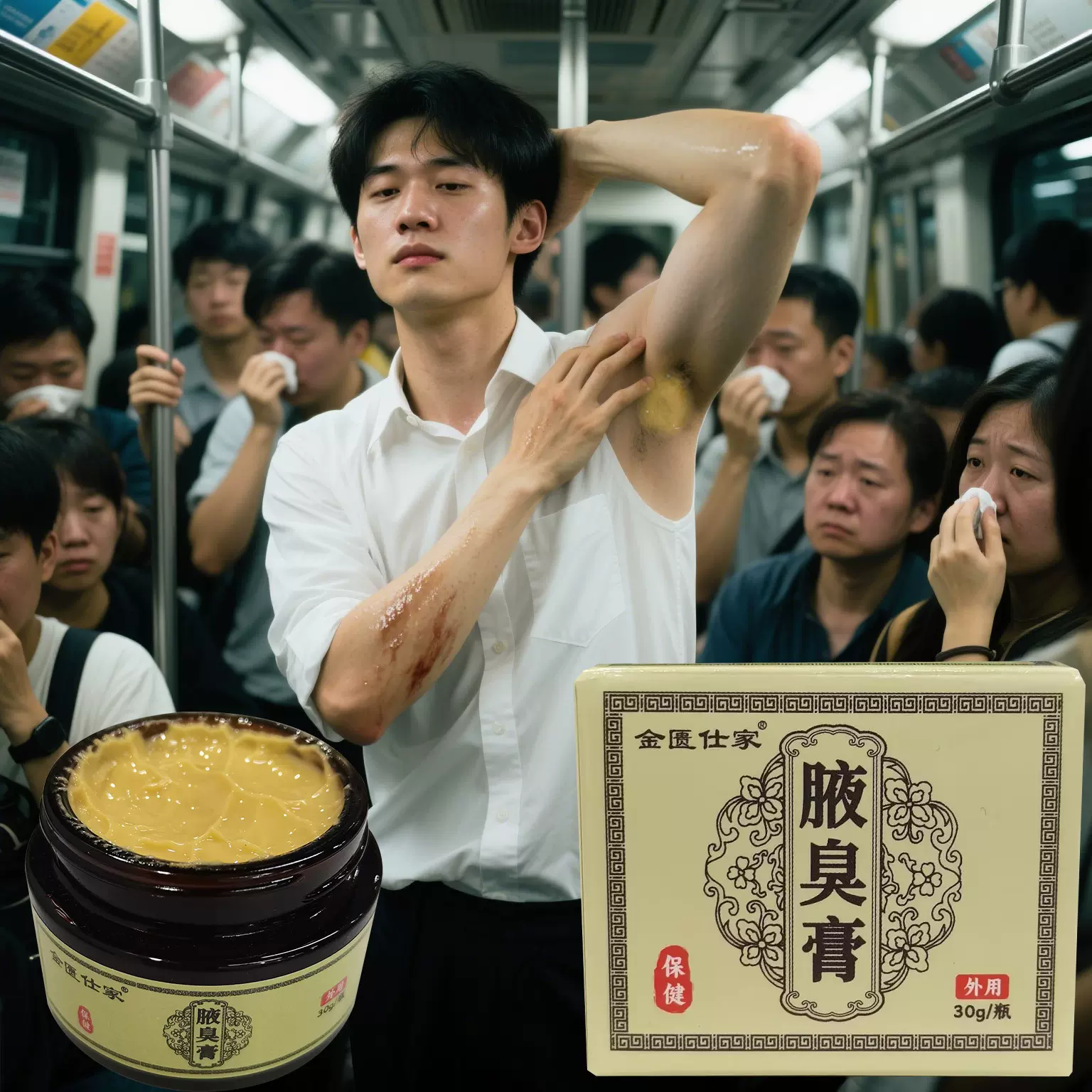 跨境Armpitodorcream腋下护理膏30g止汗香体男女胳子窝净味身体