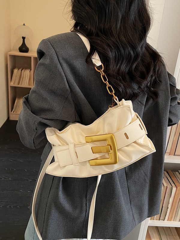 Bolso de tendencia transfronteriza de comercio exterior para mujeres 2026 nuevo bolso de textura de pulpa, bolso de lujo ligero, bolso de hombro dulce de una sola mujer