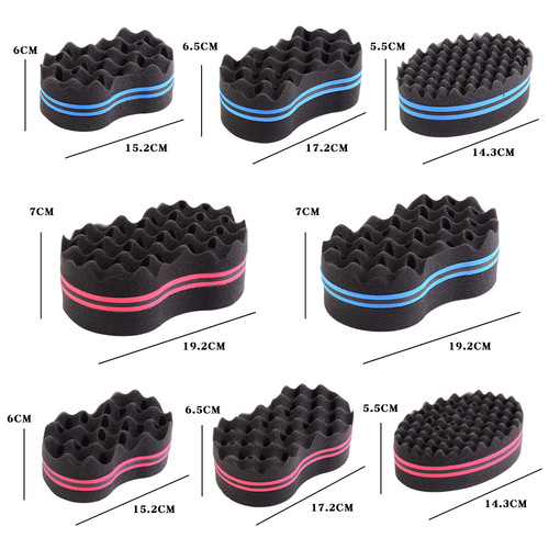 Cross-border oval memory foam hair curling ball, sponge hair curling iron for dirty braids and large holes, hair curling tools wholesale