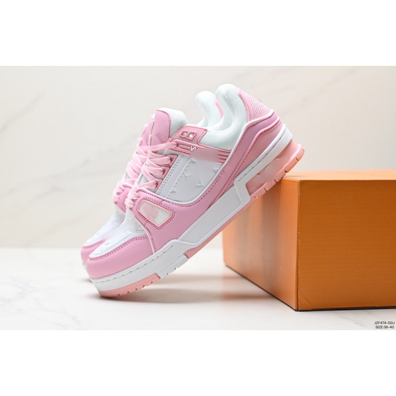 Putian High Edition Trainer, zapatos casuales transpirables para parejas, cordones de vaquero, zapatos de skate lv para hombres y mujeres