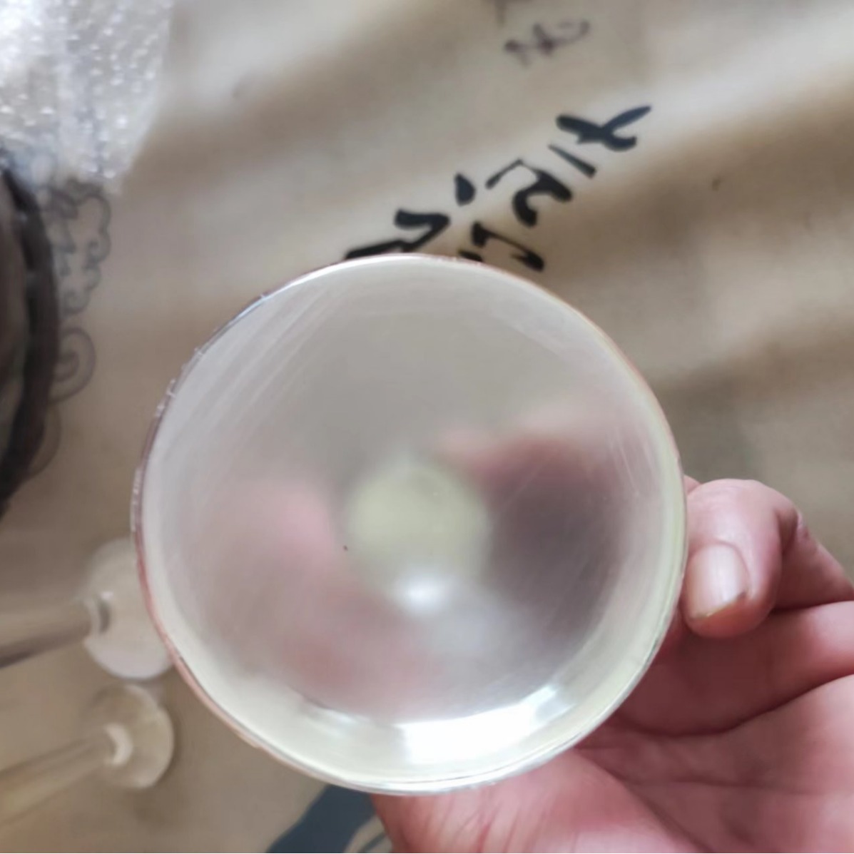 出口水晶平底磨砂药杵膏药矿石颜料圆头药锤实验研磨棒耐高温研