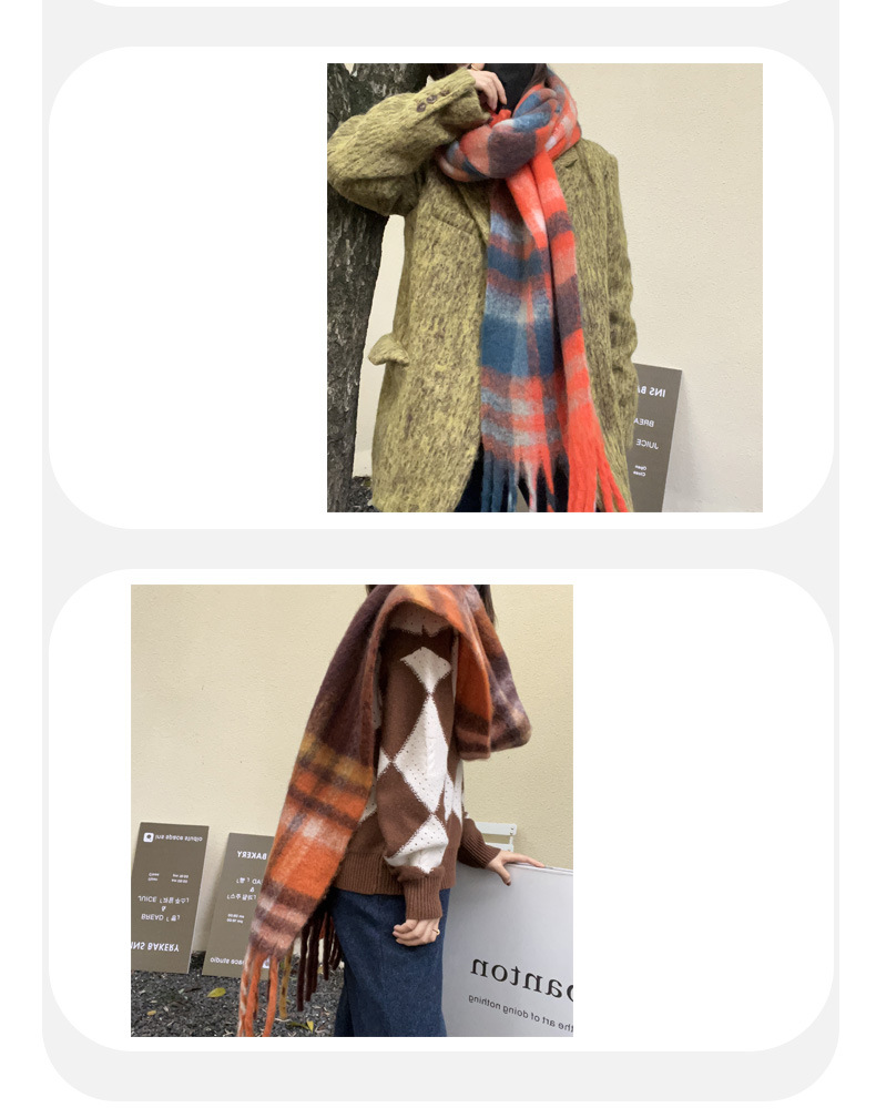 Women'S Gender Simple Style Style Women's Simple Style Lattice Polyester Winter Scarves