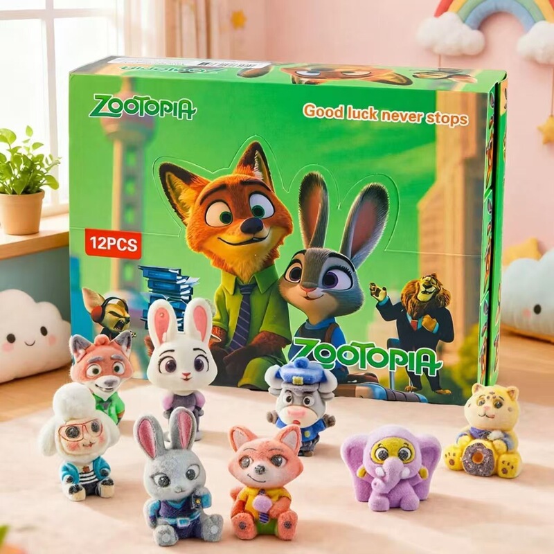 Zootopia Blind Box Merchandise Cross-Border Popular Blind Box Cute Figurines Cartoon Gifts Keychain Blind Box Wholesale