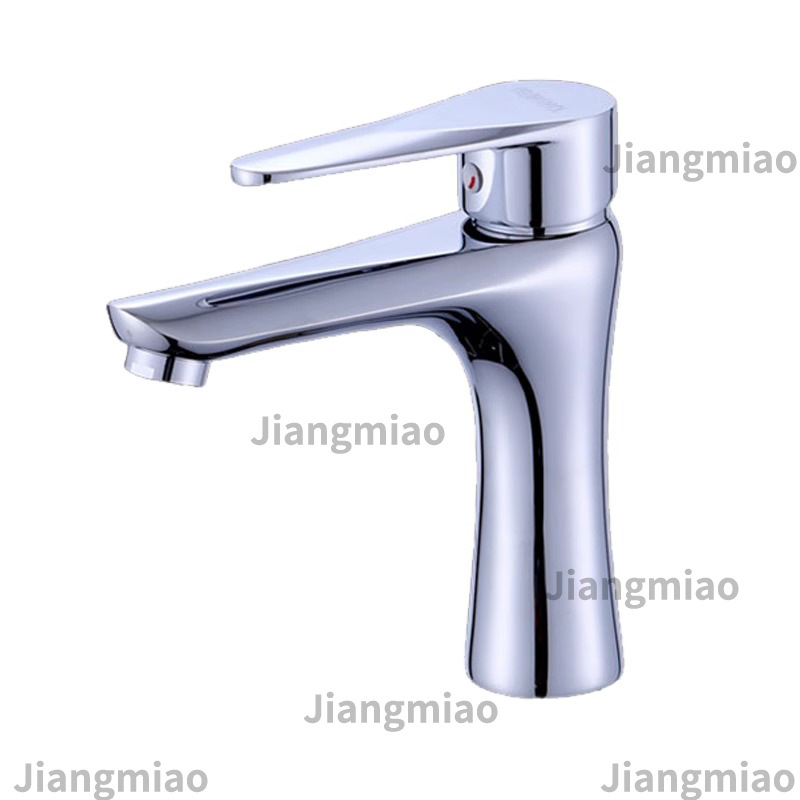 lavabo de latón grifo de agua caliente y fría lavabo de lavabo de agua grifo de agujero único