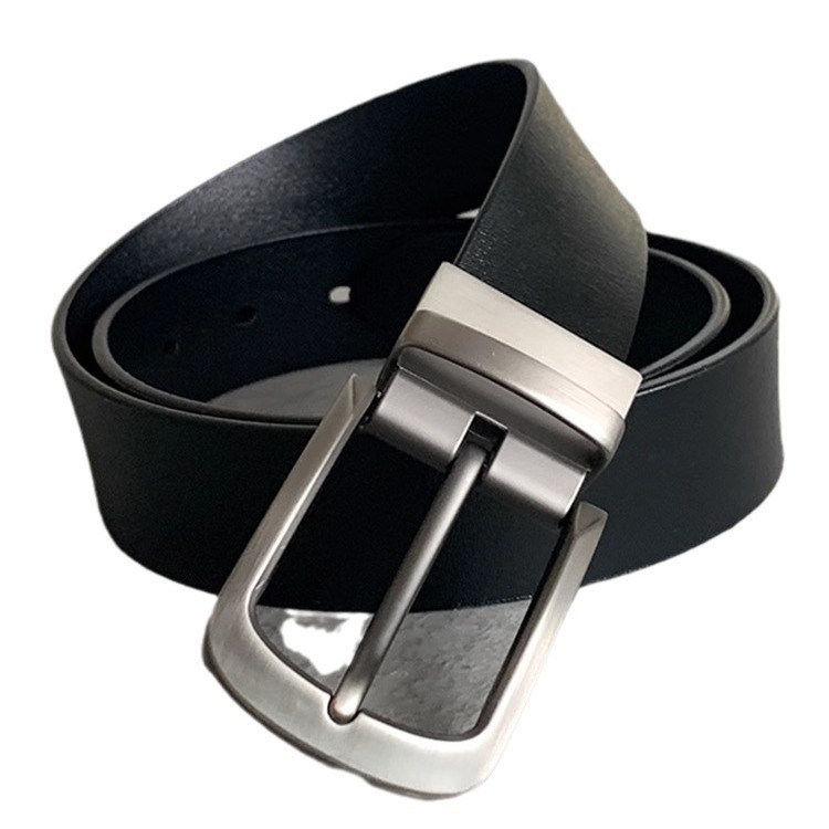 100% echtem Leder Pin Schnalle Rindsleder Jugend Vielseitig Mode herren Gürtel Großhandel Hohe Qualität_voghion.com