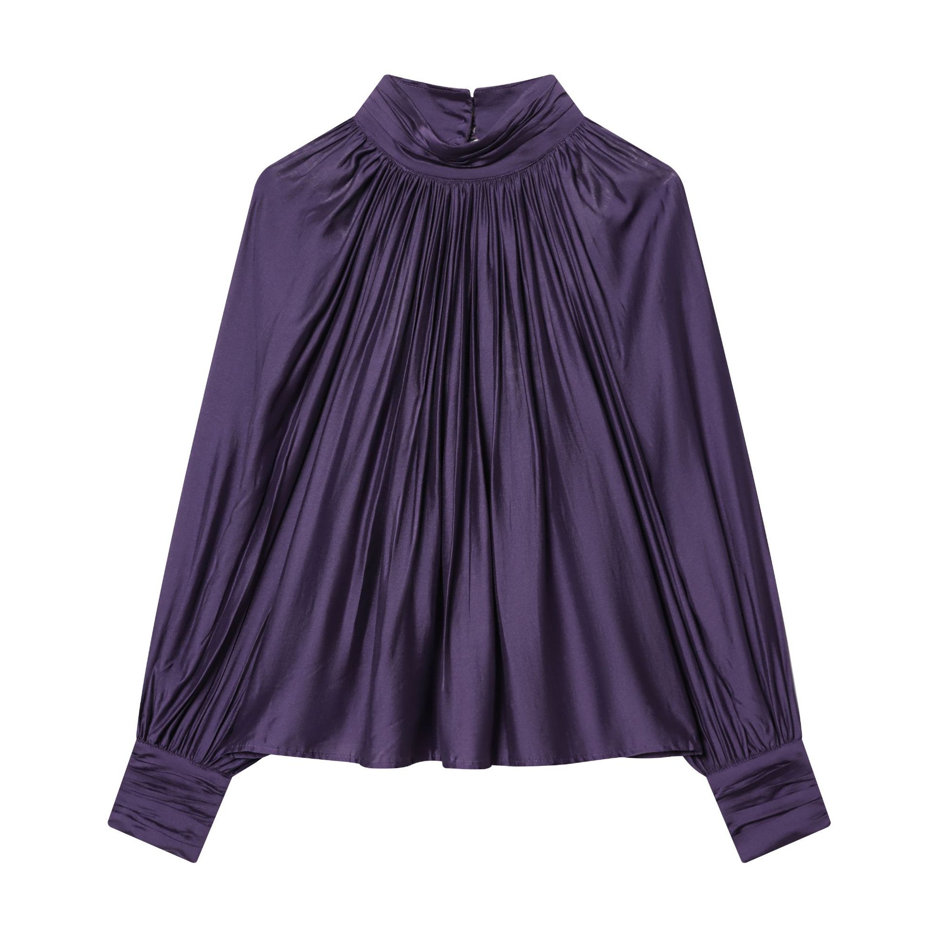 Damen Oversized Bluse Im Bohemian Stil Mit Blumenmuster Und Knöpfen_voghion.com