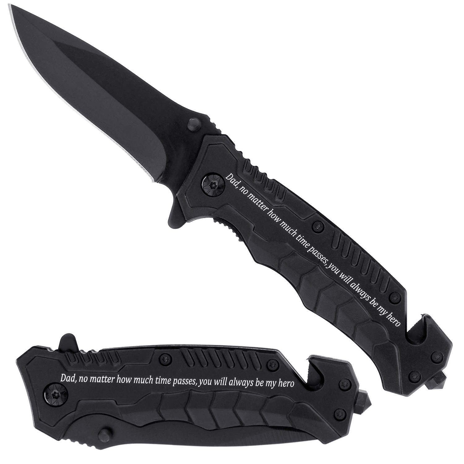 跨境节日礼品男朋友父亲节礼物激光雕刻户外折叠刀独立站一件代发