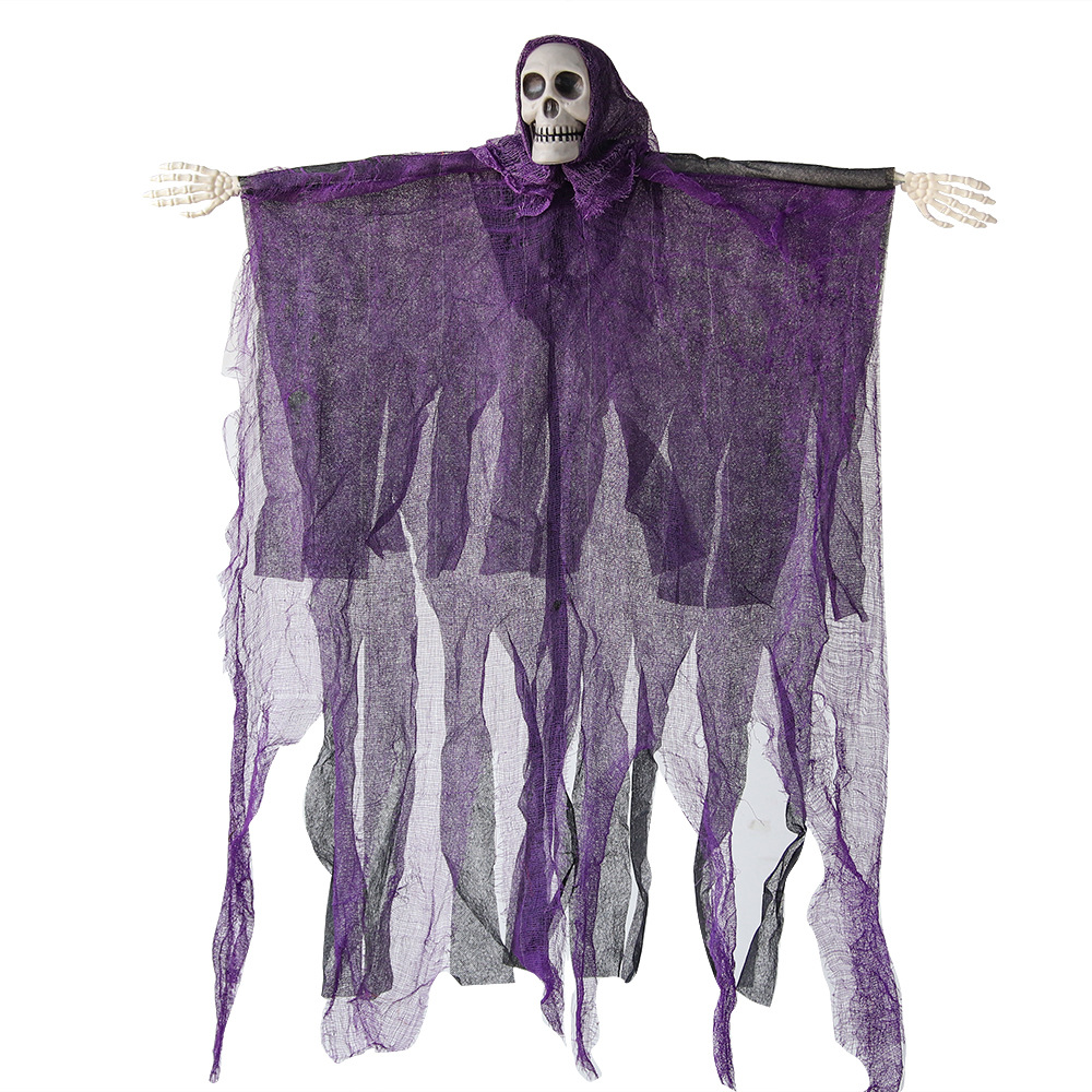 Decoración de Halloween accesorios calaveras colgantes fantasmas casa embrujada Escape bar escenario fantasmas terror