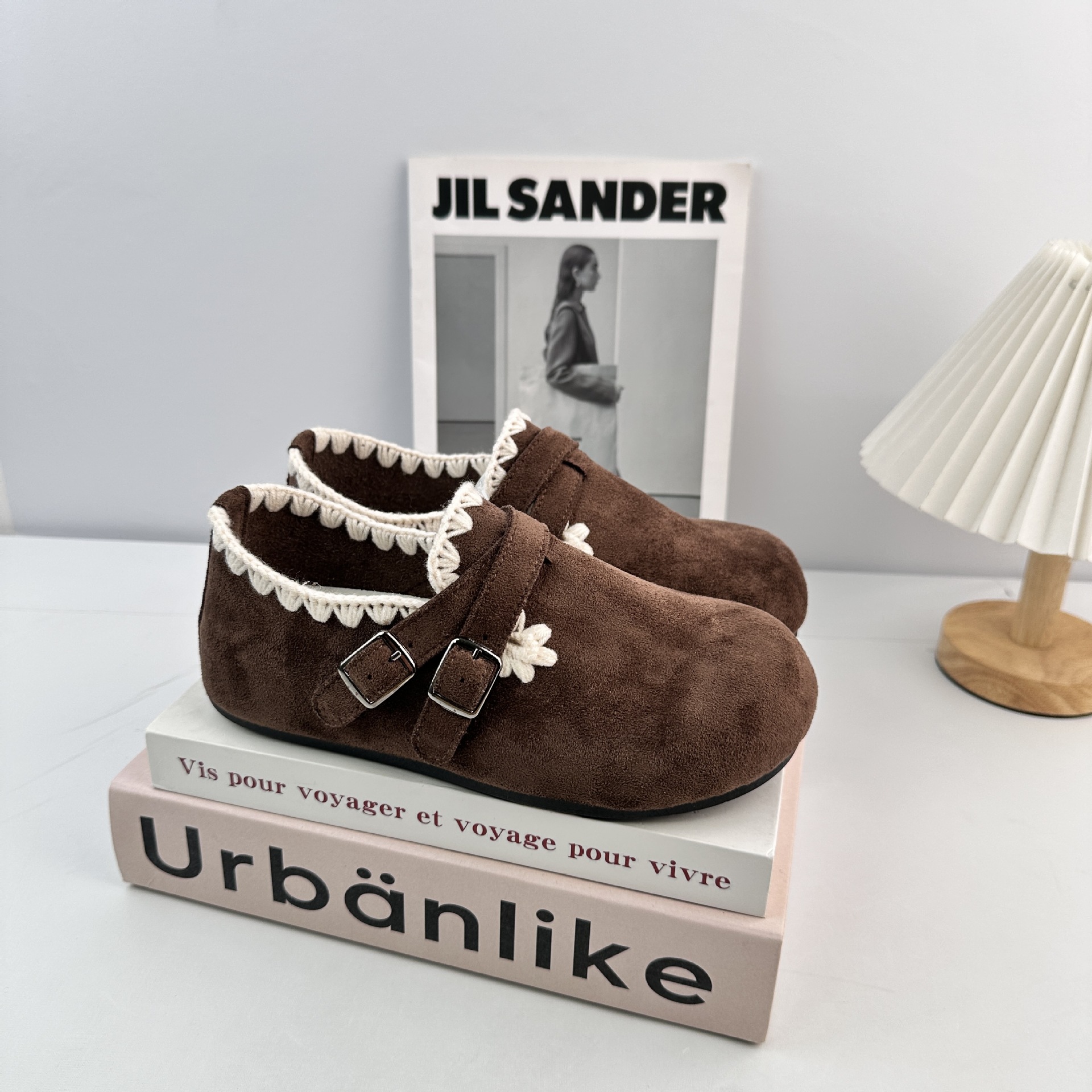 Far Poseen retro encaje botón Bocken zapatos de mujer 2025 otoño perezosos zapatos casuales Lefour