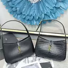 2026 New YSL Style Genuine Leather Women's Bag - Premium Texture, Fashionable Hobo Shoulder Bag