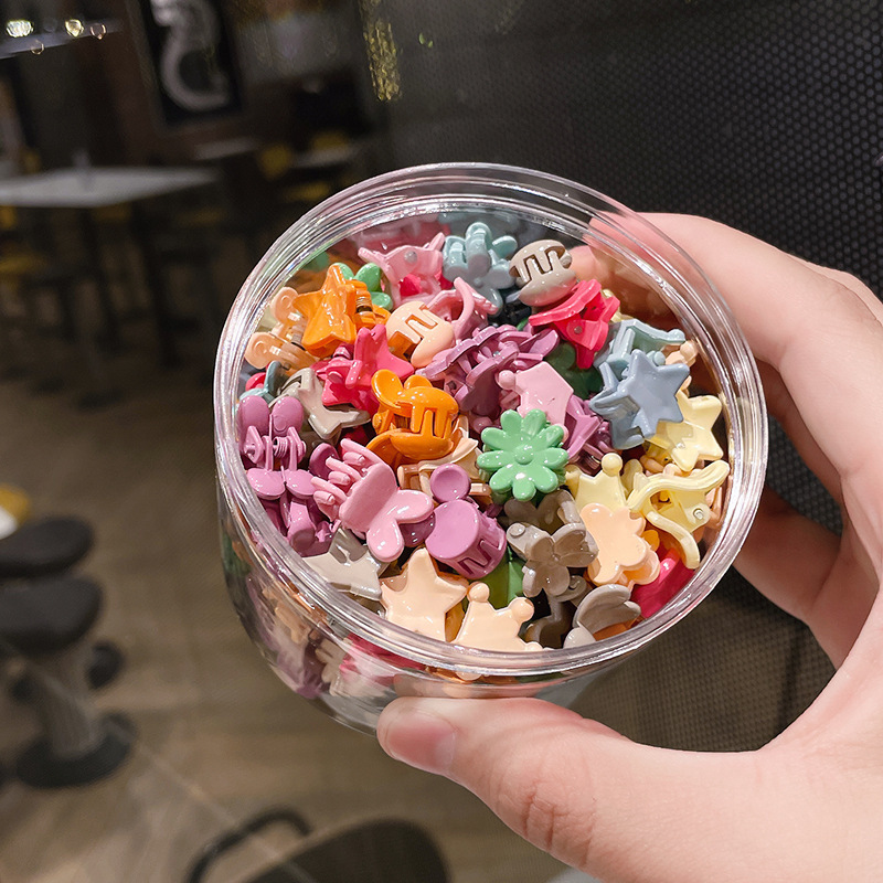 오프화이트 캔디 컬러 머리핀 50개