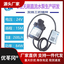 12V24v微型潜水泵耐高温三相直流无刷泵耐腐蚀高扬程海水泵 包邮