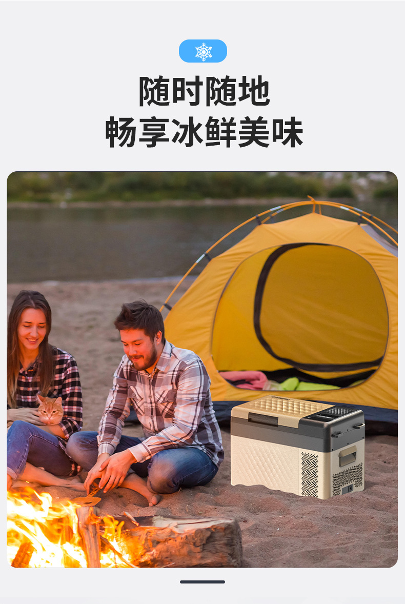 Ice Tiger Compressor Car Refrigerator Car Home Dual-use Refrigeration 12v24v Portable RT25 Dormitory Mini Refrigerator