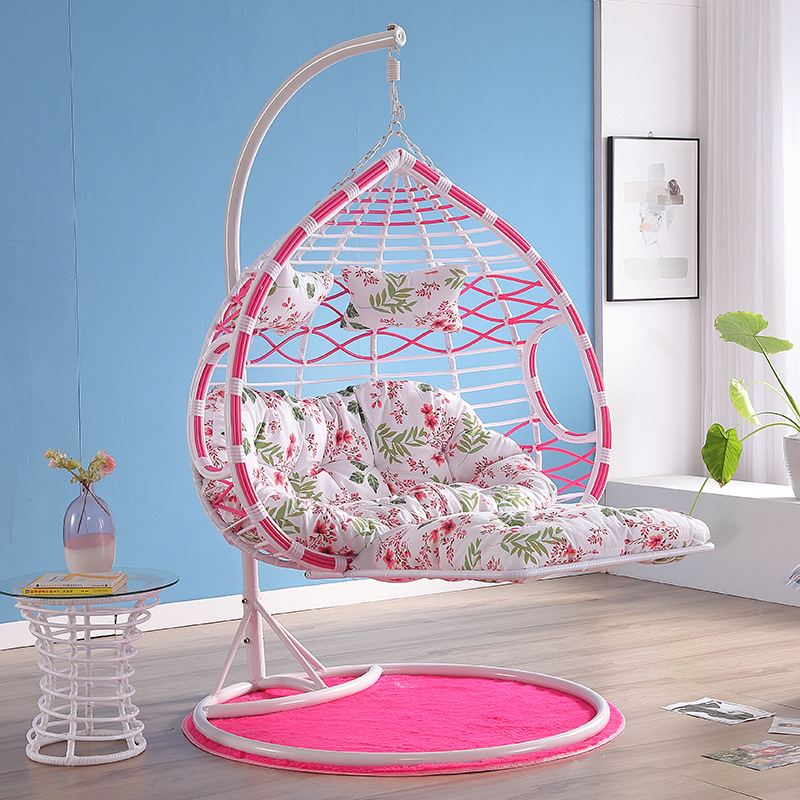 더블 팔걸이 로즈 + 화이트 발 두꺼운 지원