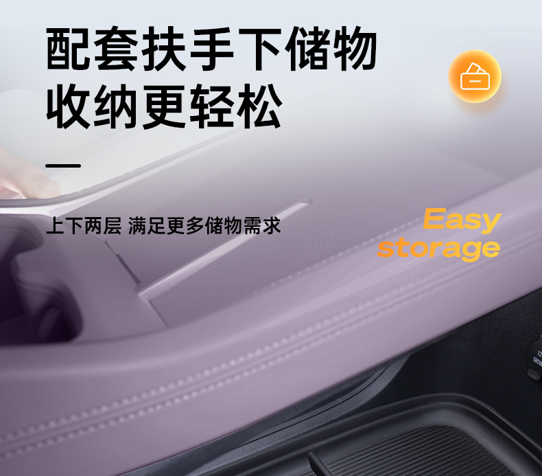 Suitable for Ledao L60 Armrest Box Storage Box 2024 Nio Car Central Control Lower Storage Box Accessories Supplies