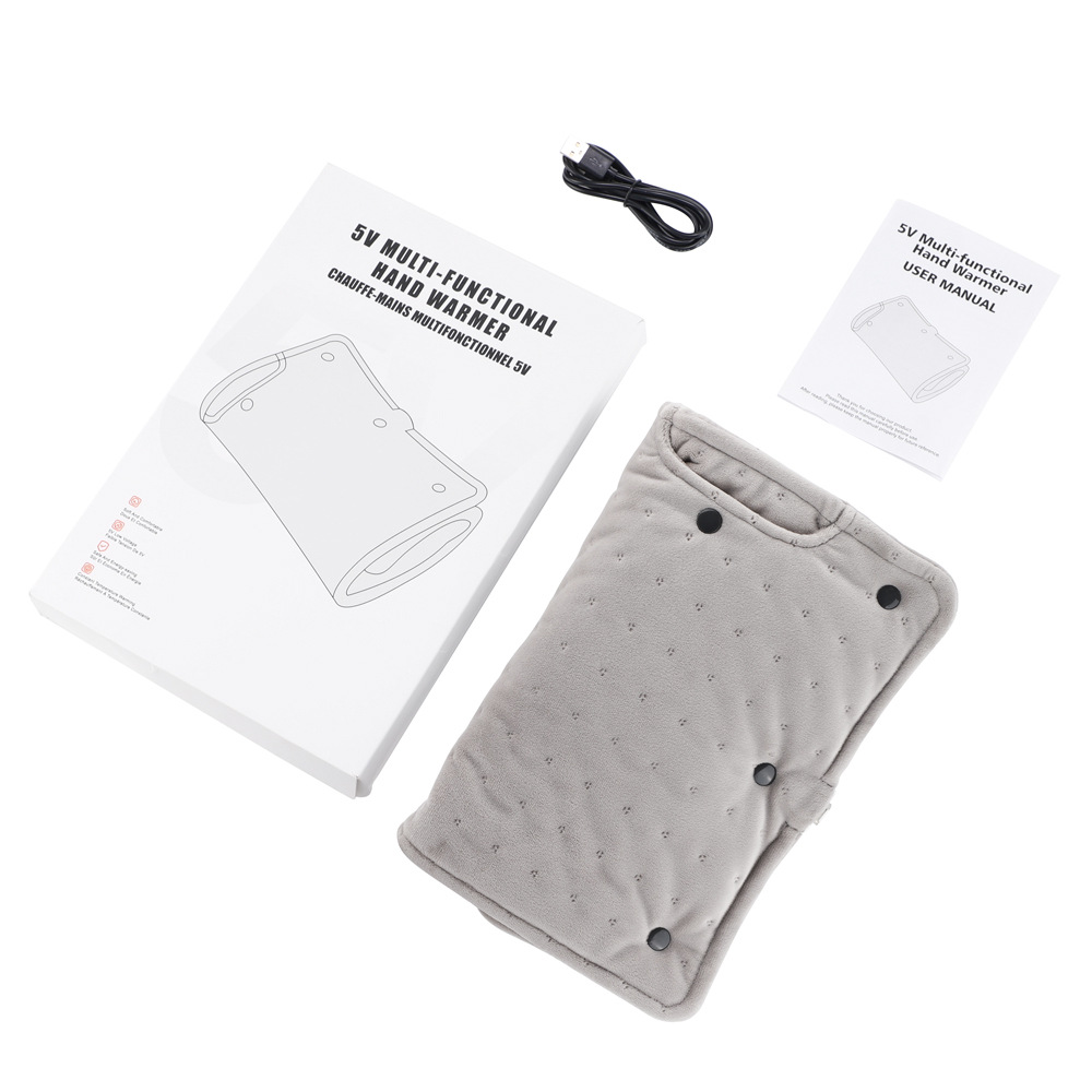Cross-border USB direct plug heating hand warmer treasure constant temperature heating shawl electric blanket intelligent temperature control home office hand warmer bag 5