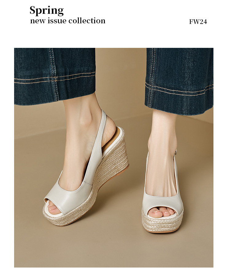Sandal cao gót nữ hở mũi quai ngang đế xuồng gót 9 cm — màu trắng ngà, bạc chi tiết 15