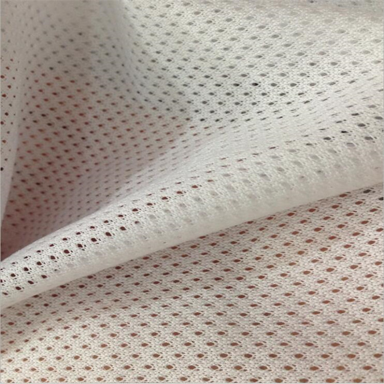 低弹满天星网眼布料批发涤纶经编运动服瑜伽服内衬面料轻薄抗皱