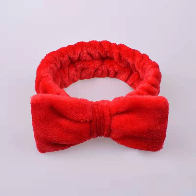 Coral hairgrip with bow