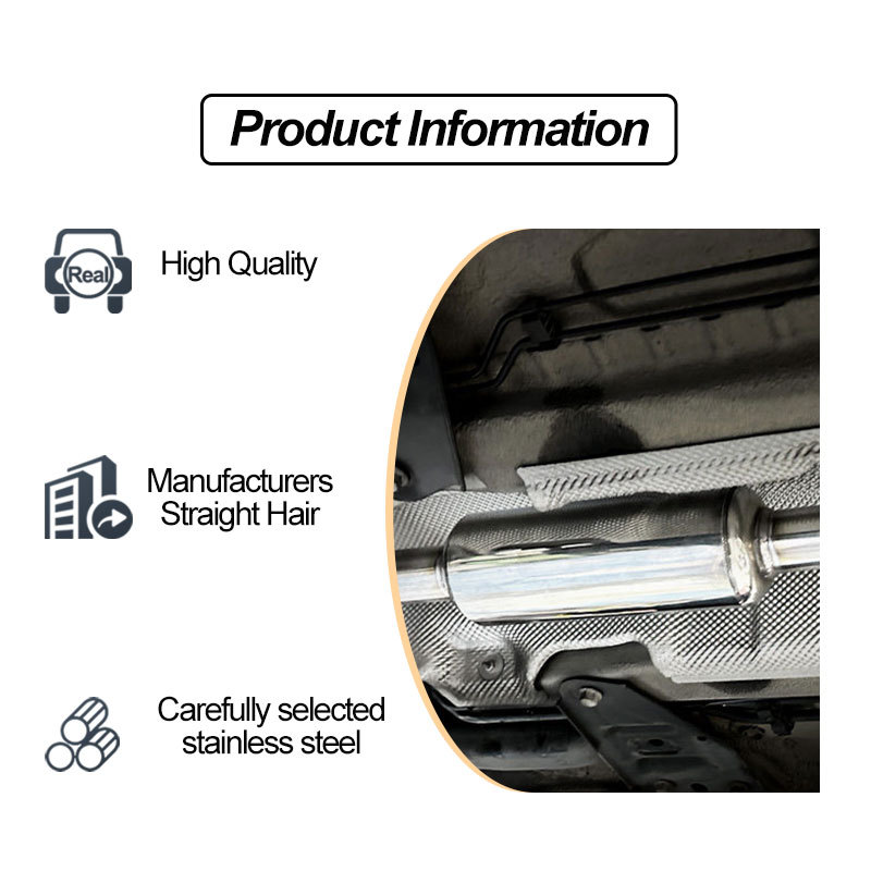 Car Modification Parts Stainless Steel Mid-Section Exhaust Pipe Vortex Resonator Silencer
