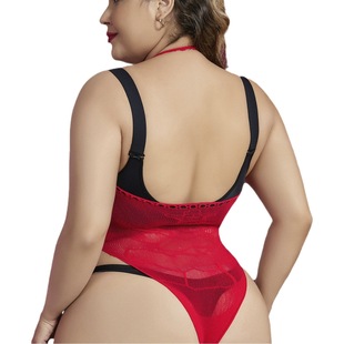 Yue die new sexy bikini Christmas plus size mesh can wear 200 jin sexy temptation perspective YD5090Q