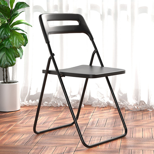 Folding chair Nordic simple home leisure backrest chair restaurant waiting chair stool exhibition rental plastic training chair