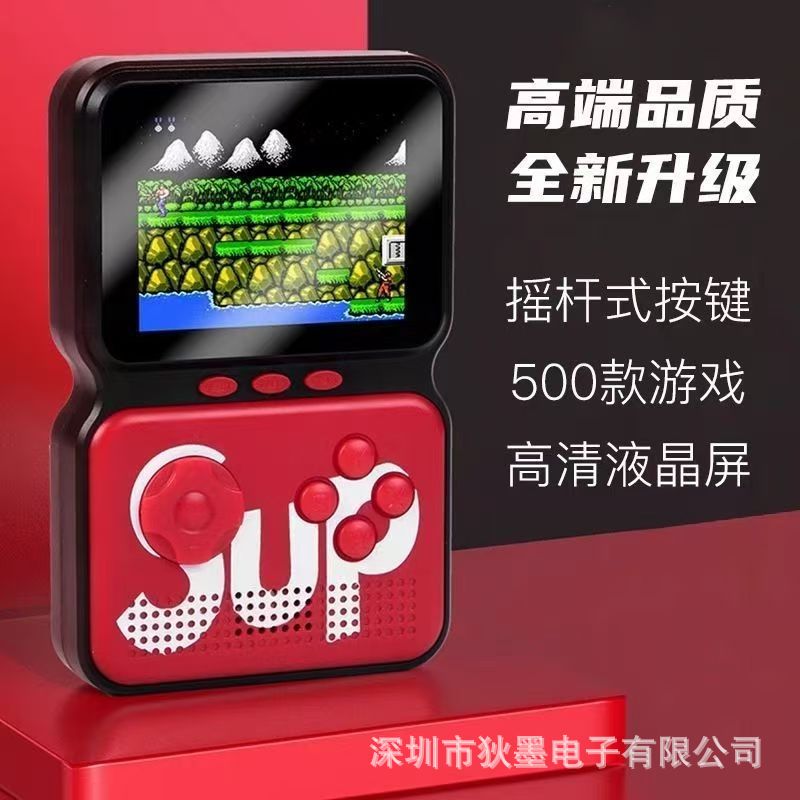 M3-S Handheld Game Console Handheld Console Can Be Used as a Two-Player Sup Nostalgic Retro 500-In-One Classic Game Console Handheld Console