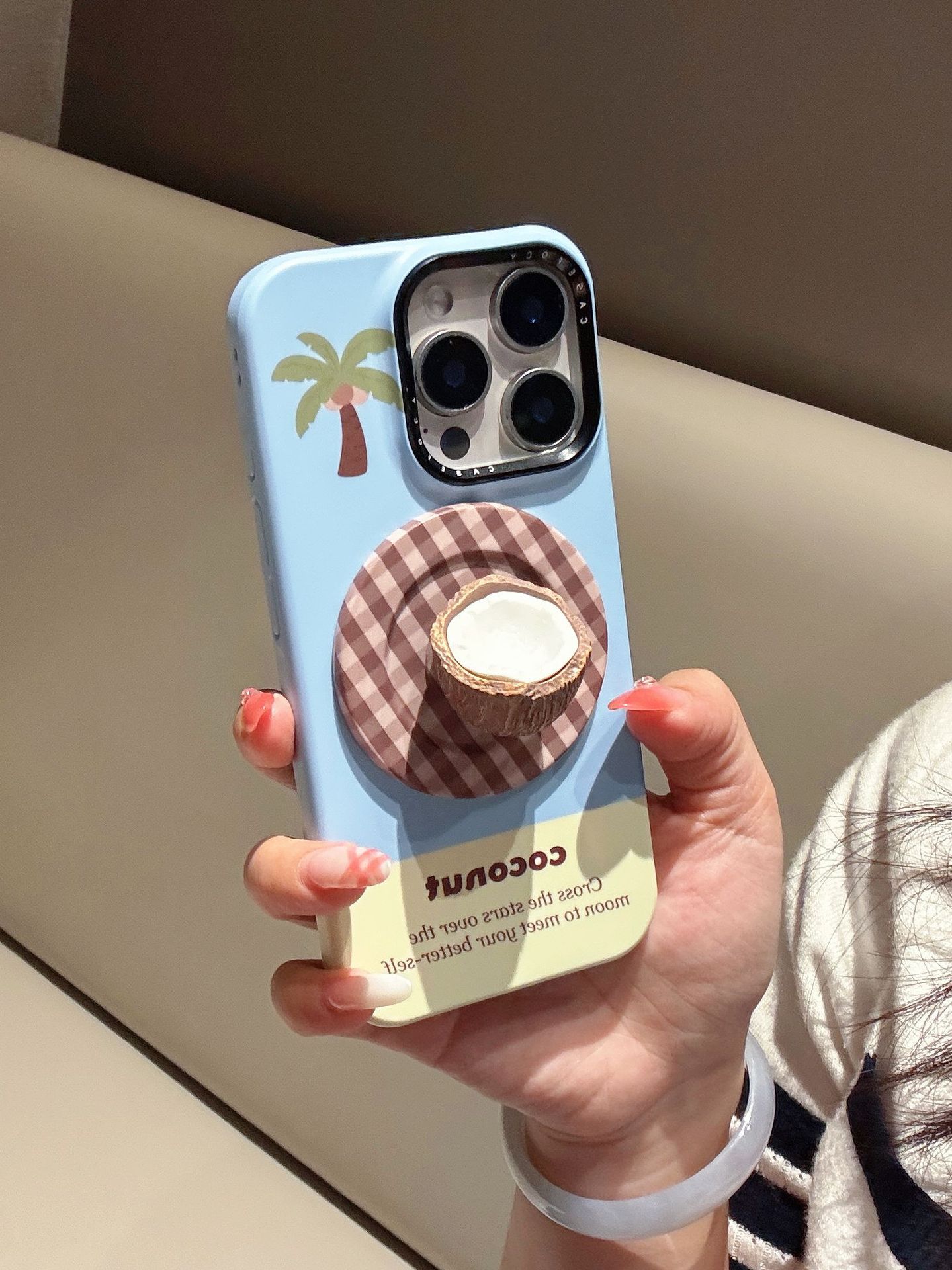 Fruta de verano de dibujos animados divertidos para Apple 16ProMax funda para teléfono móvil 15Pro estéreo 14/13 magnético 15PM