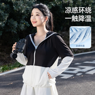 Sun Protection Clothing for Women in Summer, Ice-Feel Breathable Ice-Proof Uv Silk Sun Protection Jacket, Outdoor Cycling Large-Brimmed Thin Sun Protection Clothing