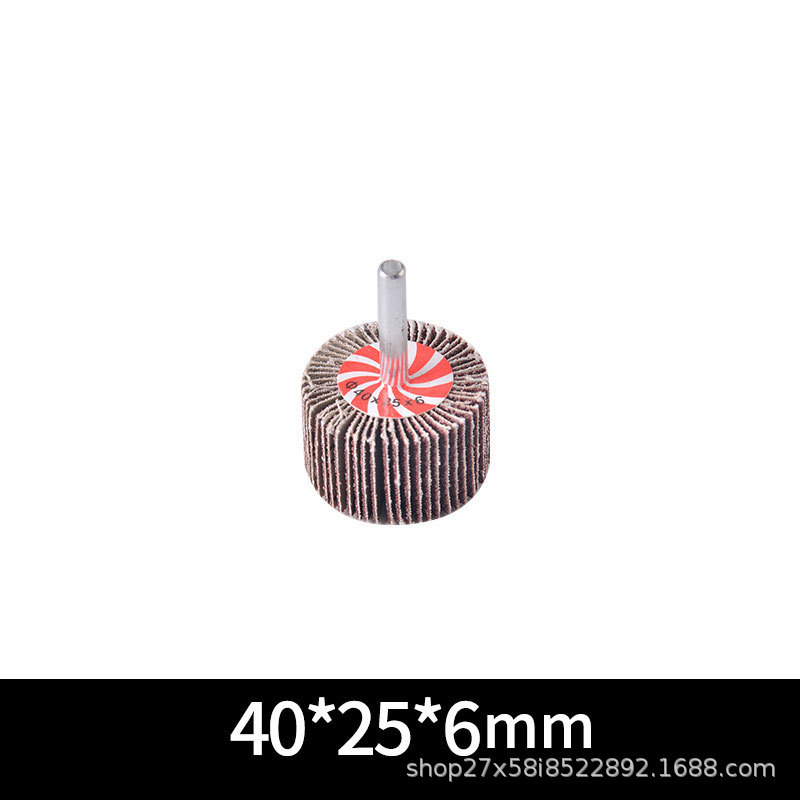 cabeza de molienda de obturación con mango de metal desoxidable pulido tela abrasiva cabeza de molienda de 6MM cilindro impulsor de eje con mango