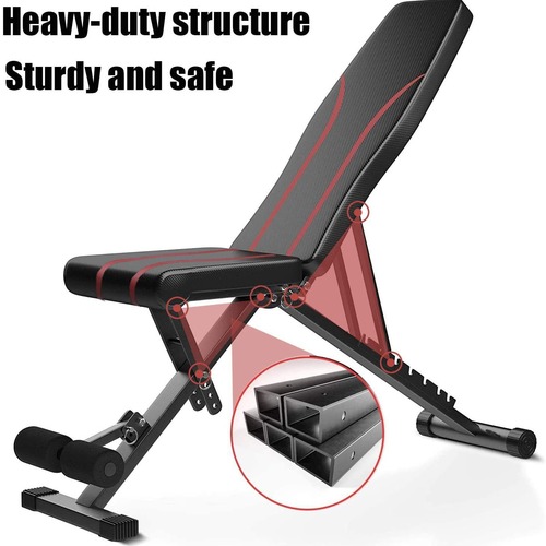 Abdominal bench, inclined sit-up assistant, fitness equipment, home use, folding fitness chair, dumbbell bench