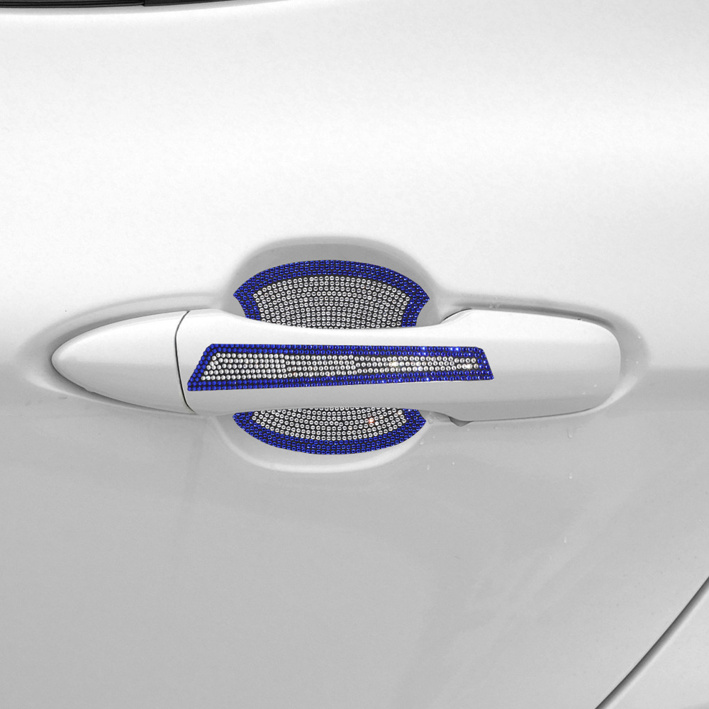 Car Hot Drill Door Handle Protective Film Diamond Anti-Scratch Handle Sticker Car Door Bowl Anti-Scratch Car Handle Protective Film