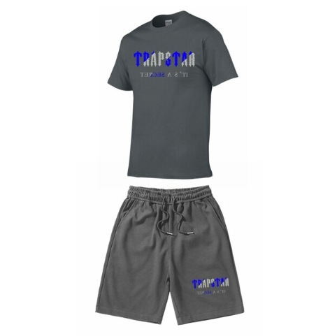 Camiseta de manga corta de algodón para hombres de verano de comercio exterior ins marca de moda camiseta suelta para hombres de todo fósforo Top deportivo