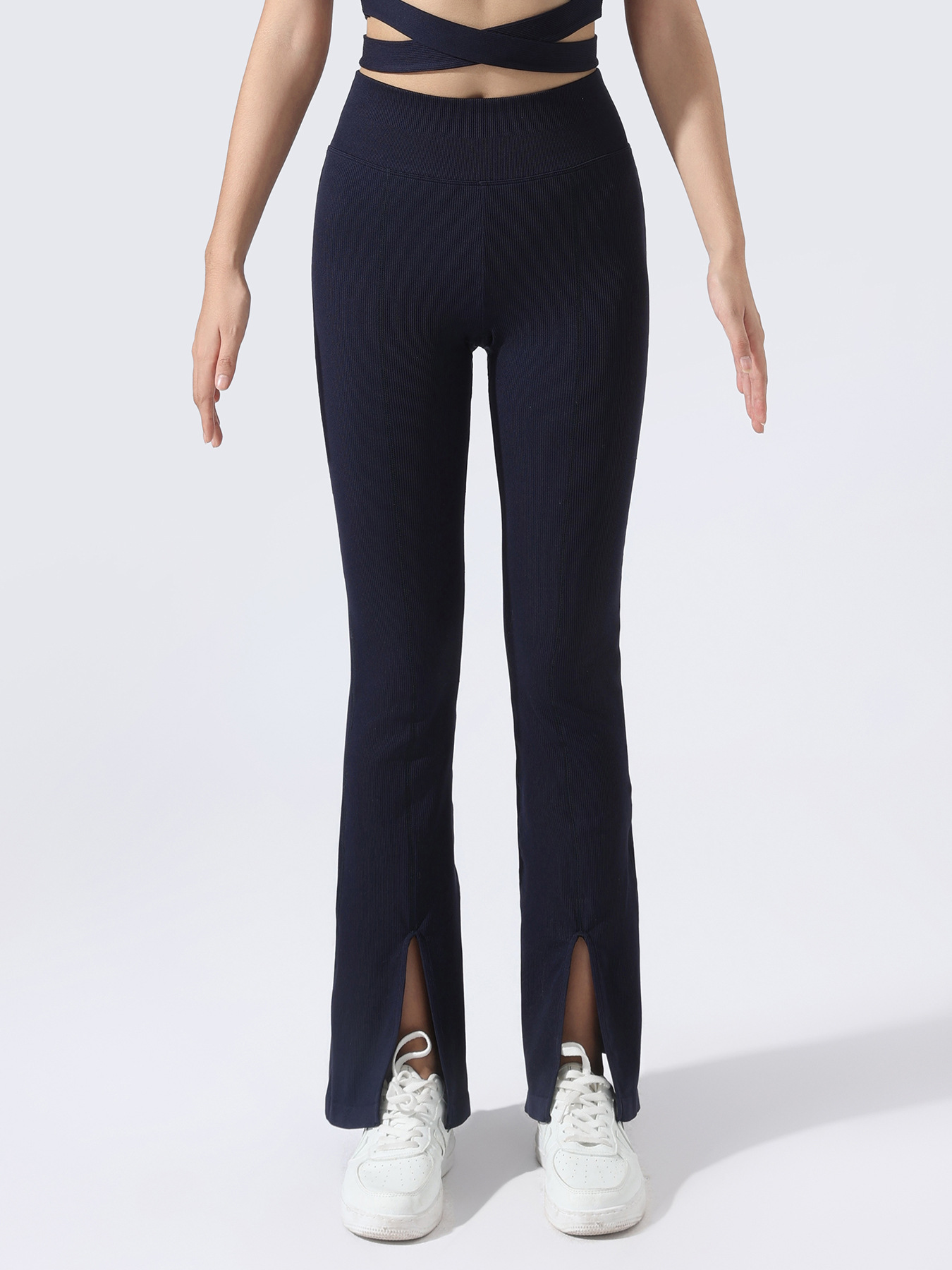 [Personalización] Pantalones de cintura sin costura de cintura de cintura alta pantalones deportivos de cintura alta