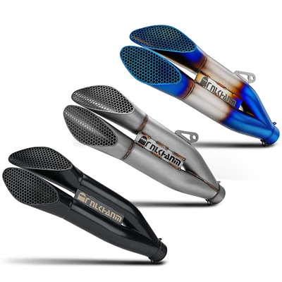 Racing Sound Stainless Steel Twin, Motorcycle exhaust pipe